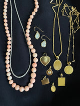 Antique Pink Coral Necklace