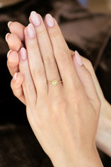 Rough Green Diamond Solitaire