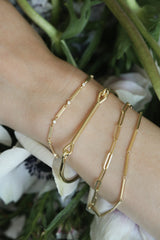 Trombone Bracelet - with Diamonds
