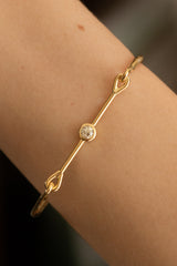 Needle Eye Cuff - Antique Diamond