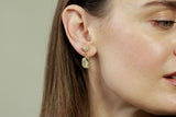 Feathered Diamond Drop Earrings