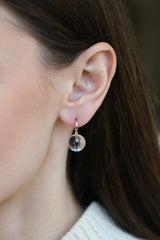 Huggie Hoops - Rock Crystal