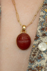 Carnelian Scarab Pendant