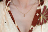 Elongated Silk Necklace