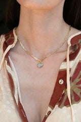 Oval Flat Link Chain Necklace