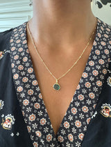 Small Trapiche Emerald Pendant