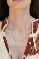 Elongated Silk Necklace