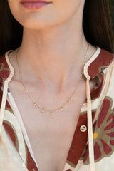 Lantern Necklace - 5 Diamonds