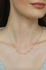 Needle Eye Chain - Sliding Diamonds