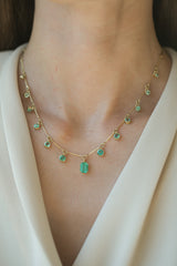 Lantern Necklace - Emerald