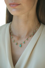 Lantern Necklace - Emerald