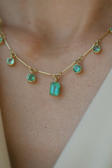 Lantern Necklace - Emerald