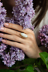 Gold Quartz Ring