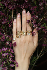 Rough Green Diamond Solitaire