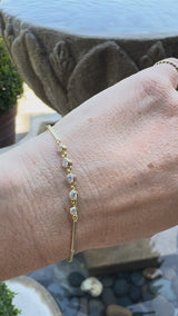 Bias Chain Bracelet - with Diamonds