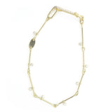 Needle Eye Chain Bracelet - with Diamond Sliders