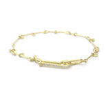 Needle Eye Chain Bracelet - with Diamond Sliders