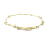 Needle Eye Chain Bracelet - with Diamond Sliders