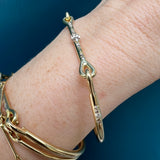 Needle Eye Cuff - Champagne Clusters