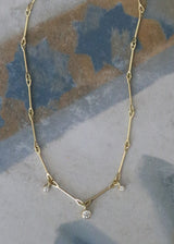 Lantern Necklace - 3 Diamonds