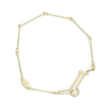 Needle Eye Chain Bracelet - Medium Weight with Diamonds