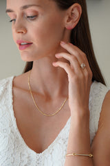 Needle Eye Cuff - Diamond Baguettes