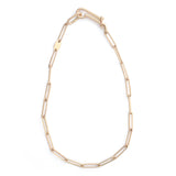 Elongated Silk Link Chain Bracelet