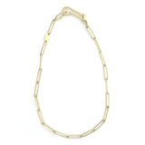 Elongated Silk Link Chain Bracelet