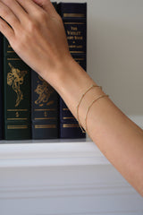 Needle Eye Chain Bracelet - Double Strand