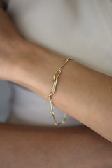 Needle Eye Chain Bracelet - with Diamond Sliders