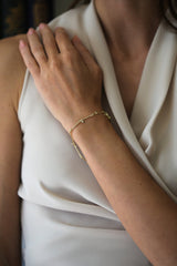 Needle Eye Chain Bracelet - with Diamond Sliders