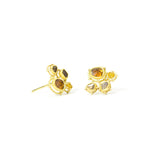 Small Clustered Diamond Earrings