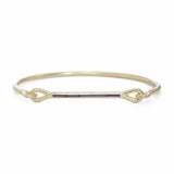 Needle Eye Cuff - Sapphire Baguettes