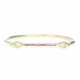 Needle Eye Cuff - Ruby Baguettes