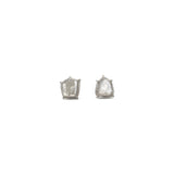 Foggy Diamond Slice Earrings