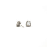 Foggy Diamond Slice Earrings