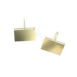 Canvas Earrings - Rectangular