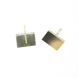 Canvas Earrings - Rectangular