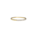 Pavé Diamond Half Eternity Ring - 1mm