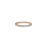 Pavé Diamond Half Eternity Ring - 1.5mm