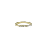 Pavé Diamond Half Eternity Ring - 1.5mm