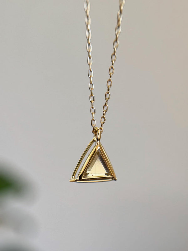 Portrait Cut Pendant Necklace
