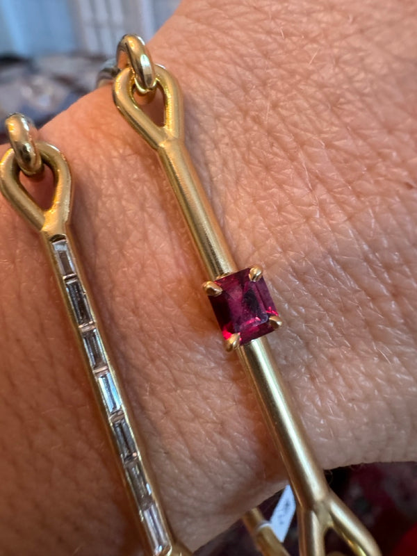 Needle Eye Cuff - Ruby