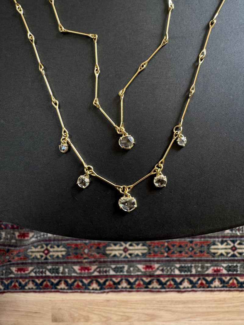 Lantern Necklace - Antique Diamonds