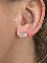 Rose Cut Diamond Earrings