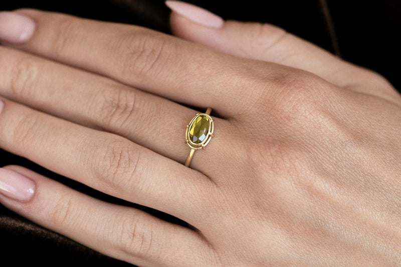 Green Tourmaline Ring