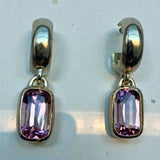 Huggie Hoops - Peachy Tourmaline