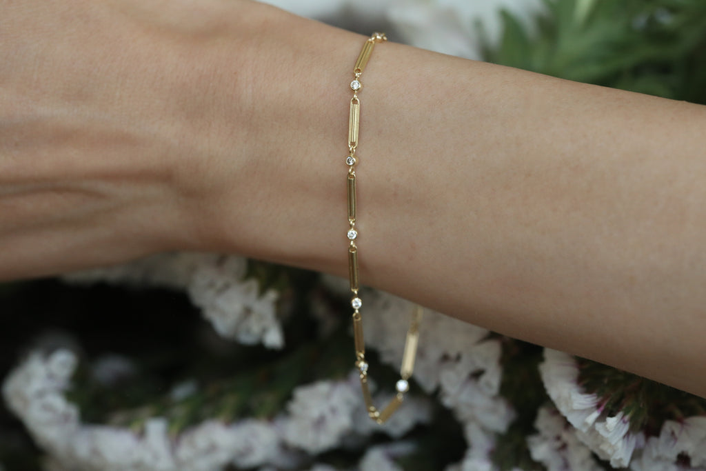 Trombone Bracelet - with Diamonds – Tura Sugden