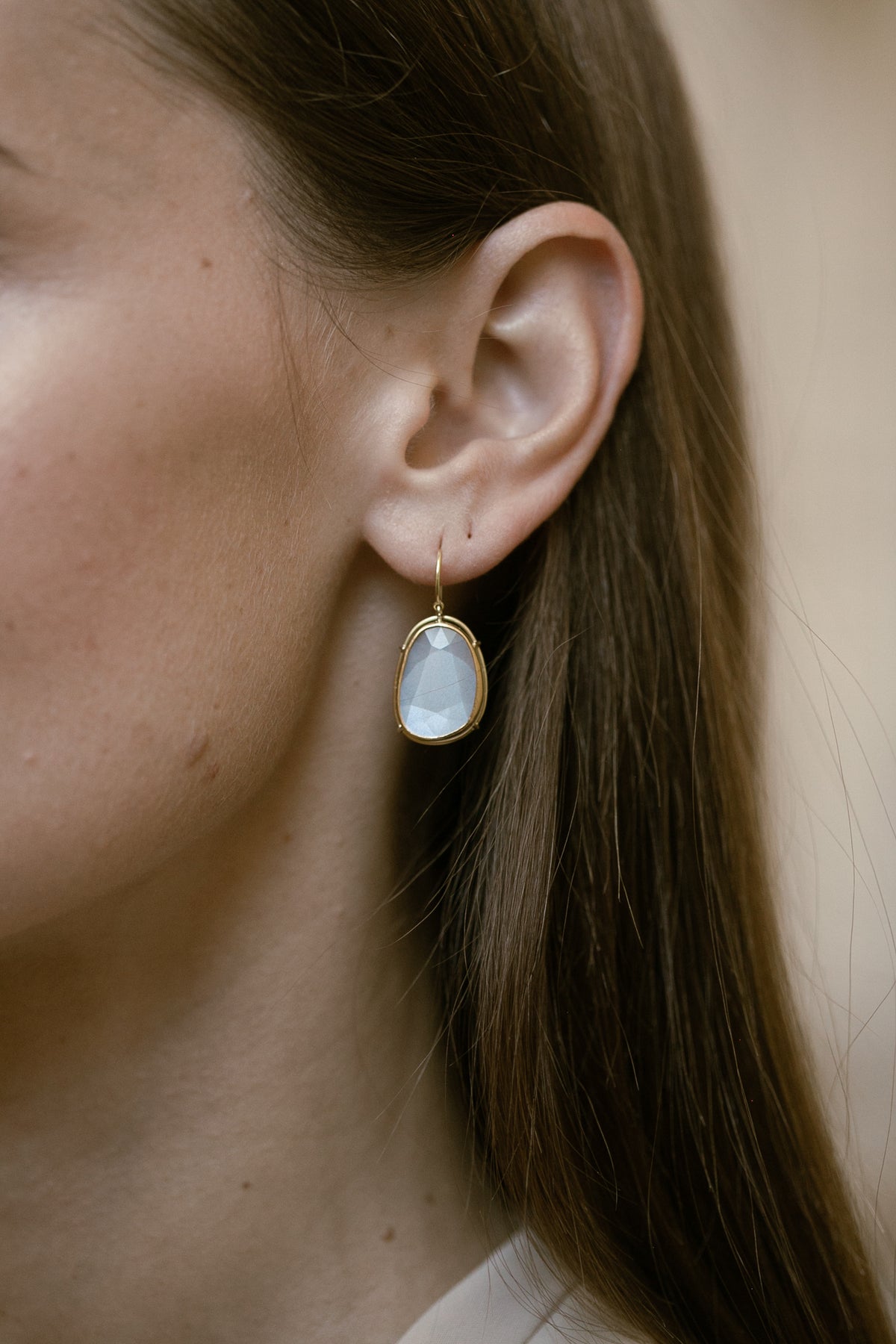 Moon stone earrings clearance