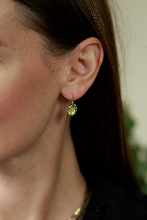 Peridot Drop Earrings